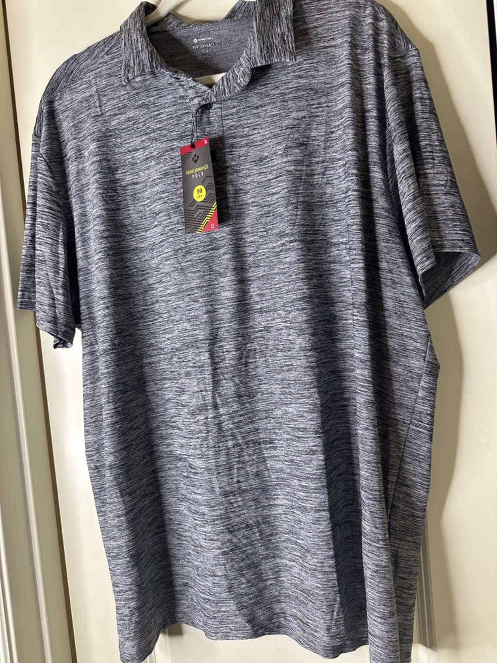 Member’s Mark Men's Heather Gray Performance Polo Shirt
